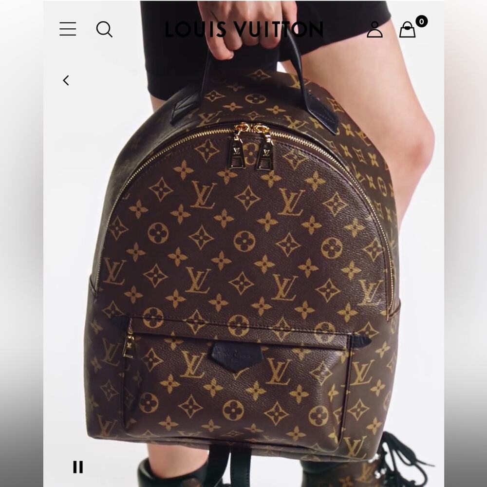 Louis Vuitton backpack palm spring MM with box and dust bag authentic - Picture 9 of 16